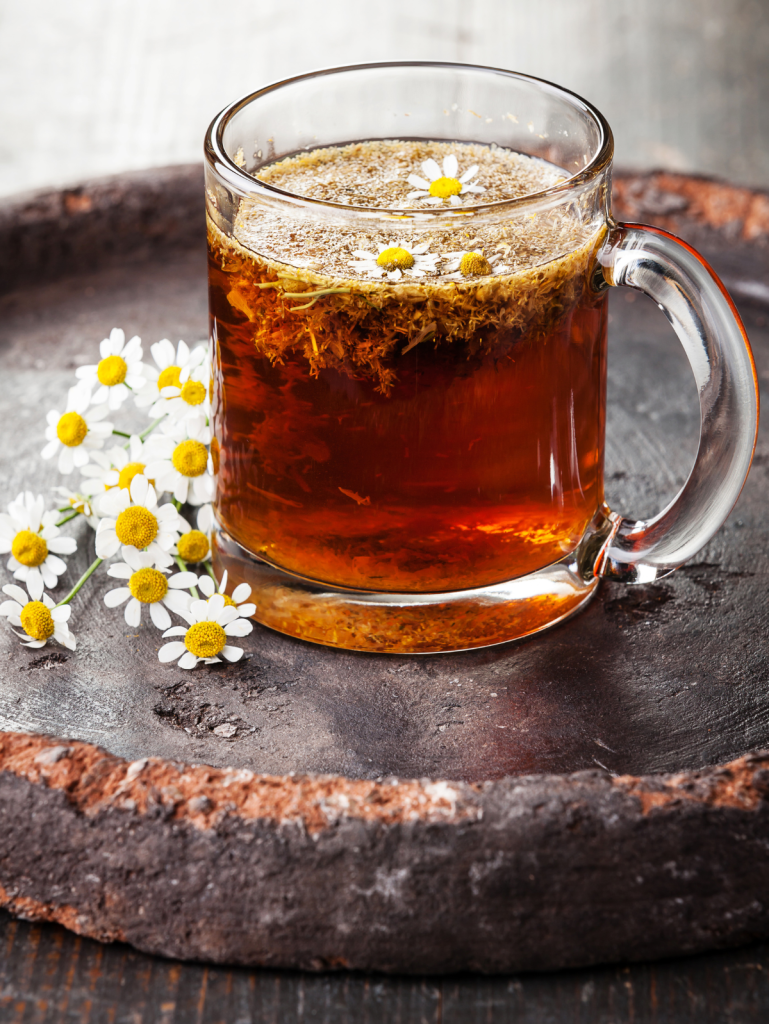 glass of Chamomile tea